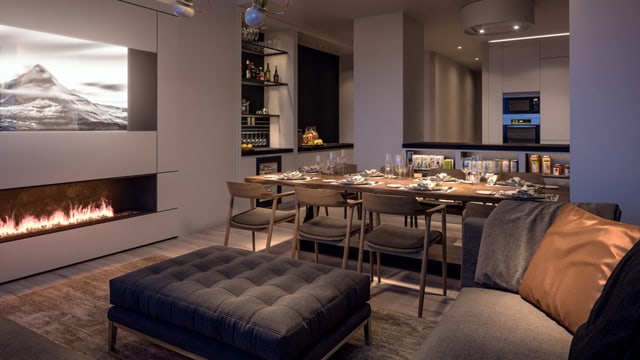 Innenansicht der Luxuswohnung «Le Bijou» Innenansicht der Luxuswohnung «Le Bijou»