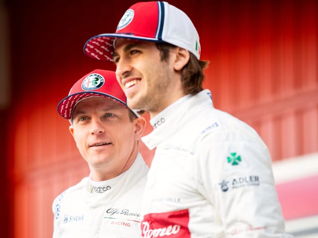Kimi Raikkönen und Antonio Giovinazzi.