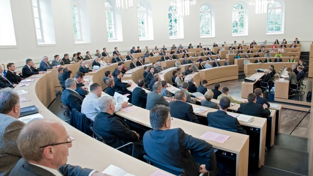 Blick in den Grossratssaal Blick in den Grossratssaal