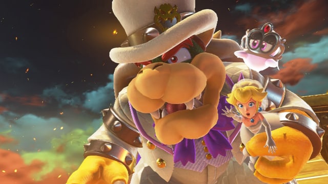 Peach wird wie immer von Bowser entführt. Peach wird wie immer von Bowser entführt.
