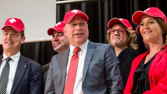 Martin Keller am SVP Parteitag in Rothrist Martin Keller am SVP Parteitag in Rothrist