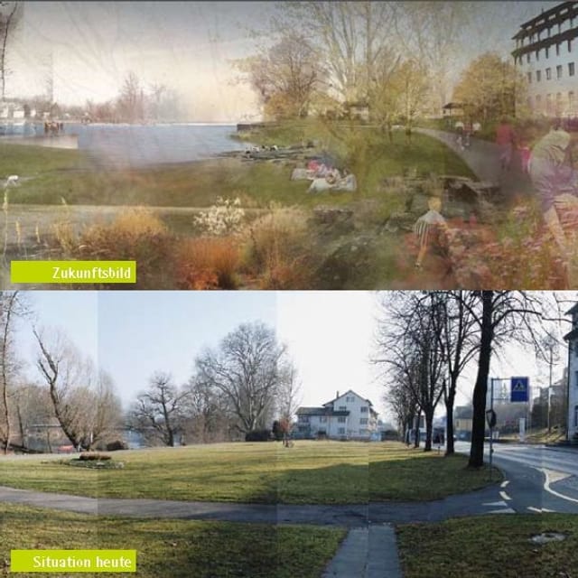 Foto und Visualisierung des Aareraum Ost Foto und Visualisierung des Aareraum Ost
