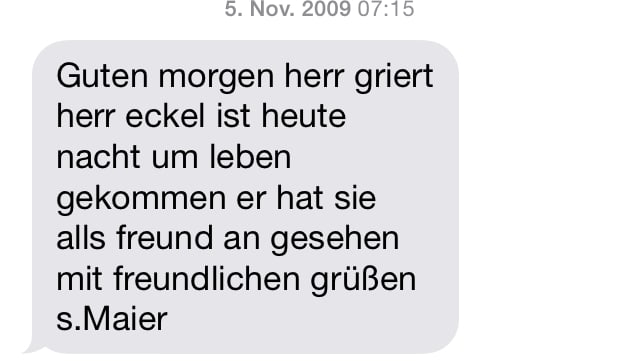 SMS von Frau Maier SMS von Frau Maier
