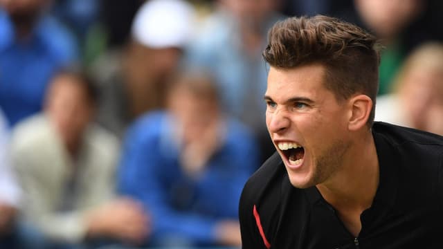 Dominic Thiem schreit seine Freude heraus. Dominic Thiem schreit seine Freude heraus.