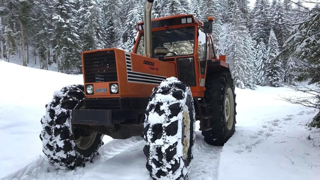Ein Traktor. Ein Traktor.