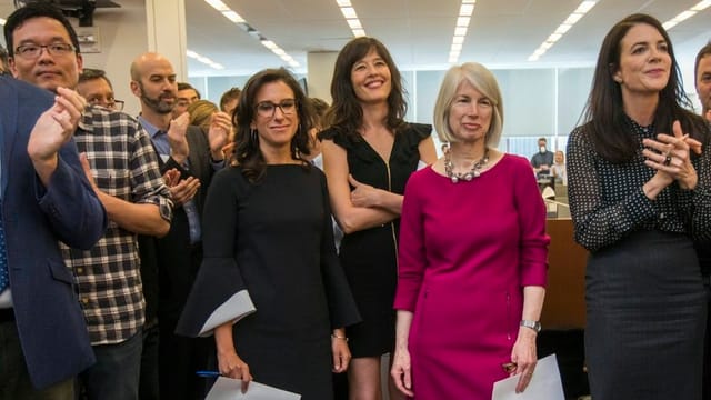Las schurnalistas da la New York Times Jodi Kantor e Megan Twohey. Las schurnalistas da la New York Times Jodi Kantor e Megan Twohey.