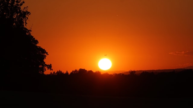 Sonnenuntergang mit Abendrot Sonnenuntergang mit Abendrot