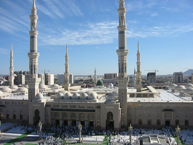 Moschea da Mohamed a Medina en l'Arabia Saudita Moschea da Mohamed a Medina en l'Arabia Saudita