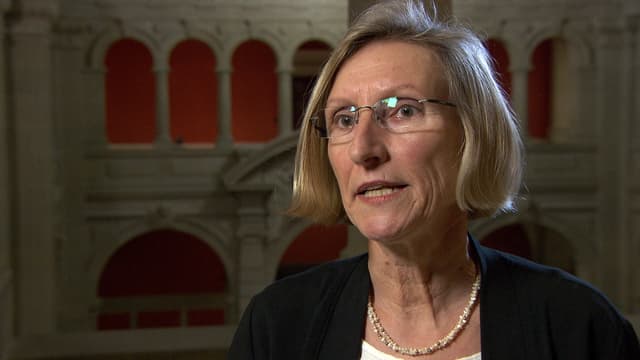 Prisca Birrer-Heimo, Präsidentin SKS, in Nahaufnahme Prisca Birrer-Heimo, Präsidentin SKS, in Nahaufnahme