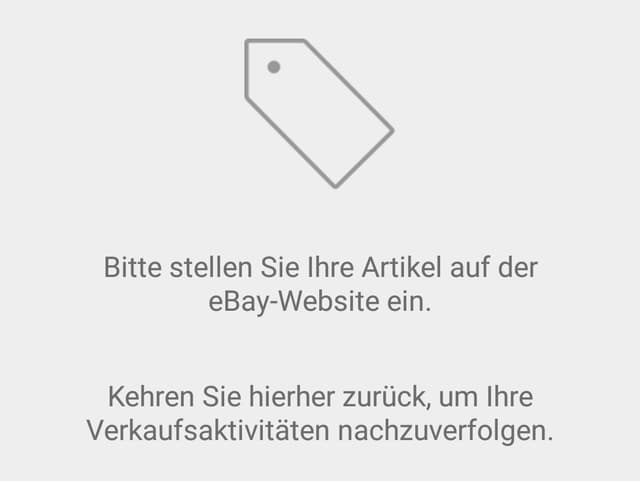 "Bitte stellen Sie ihren Artikel auf der Ebay-Webseite ein", heisst es, wenn man versucht mobil einen Artikel auf Ebay zu erfassen. "Bitte stellen Sie ihren Artikel auf der Ebay-Webseite ein", heisst es, wenn man versucht mobil einen Artikel auf Ebay zu erfassen.