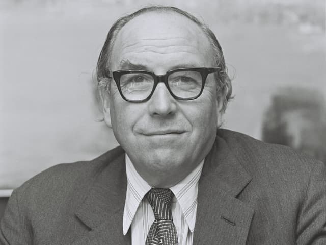Schwarzweiss-Foto von Roy Jenkins