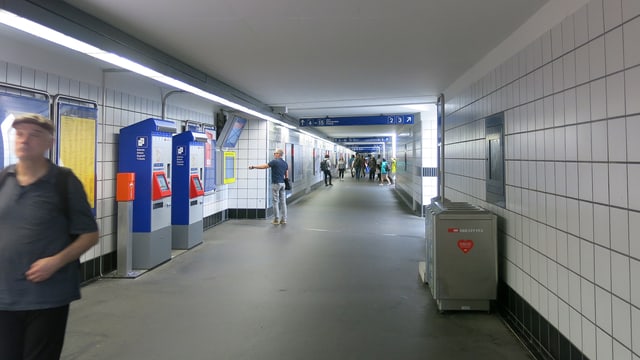 Die Unterführung am Bahnhof Luzern. Die Unterführung am Bahnhof Luzern.