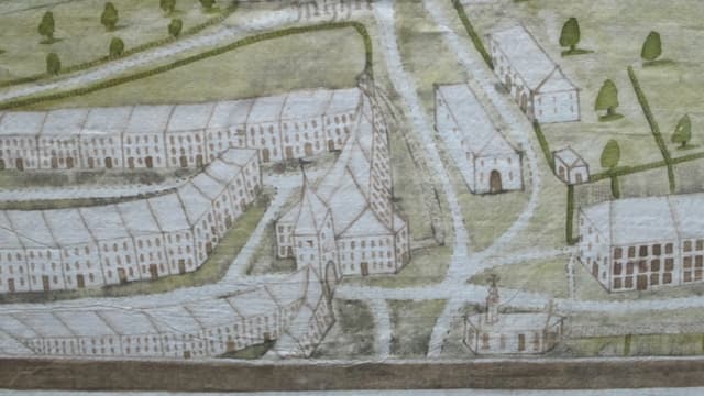Historische bildliche Darstellung der Oltner Heiligkreuz-Kapelle von 1603 Historische bildliche Darstellung der Oltner Heiligkreuz-Kapelle von 1603