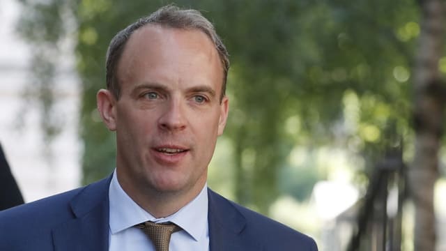Der neue britische Aussenminister Dominic Raab Der neue britische Aussenminister Dominic Raab