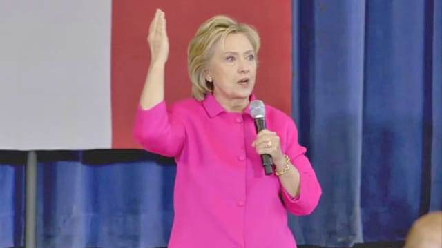Hillary Clinton bei einem Auftritt. Hillary Clinton bei einem Auftritt.