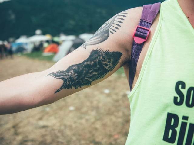 Tattoo von Festivalbesucher Tattoo von Festivalbesucher