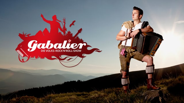 Andreas Gabalier und Logo. Andreas Gabalier und Logo.