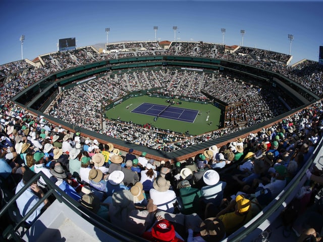 Der Centre Court in Indian Wells. Der Centre Court in Indian Wells.