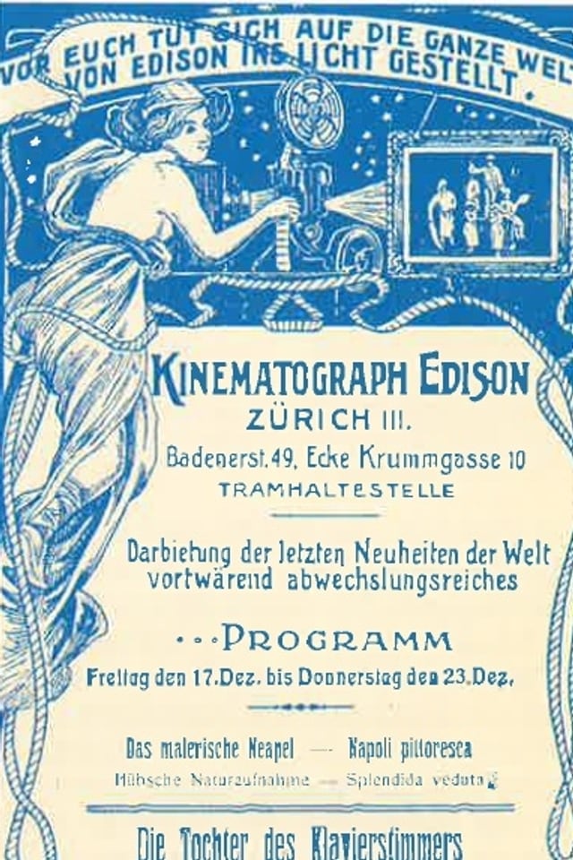 Altes Plakat mit Kinoprogramm Altes Plakat mit Kinoprogramm