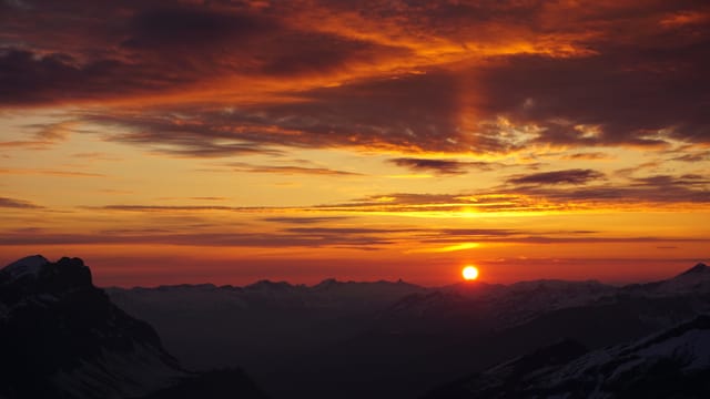 Kitschiger Sonnenaufgang Kitschiger Sonnenaufgang