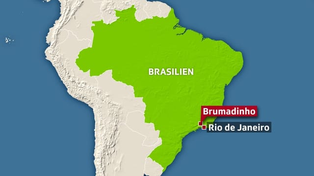 Der Dammbruch ereignete sich nahe Rio de Janeiro. Der Dammbruch ereignete sich nahe Rio de Janeiro.
