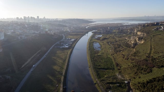 Lage, wo der Kanal entstehen soll Lage, wo der Kanal entstehen soll