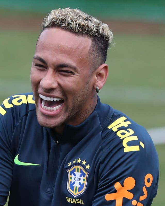Neymar im Training. Neymar im Training.
