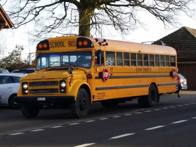 Amerikanischer Schulbus.