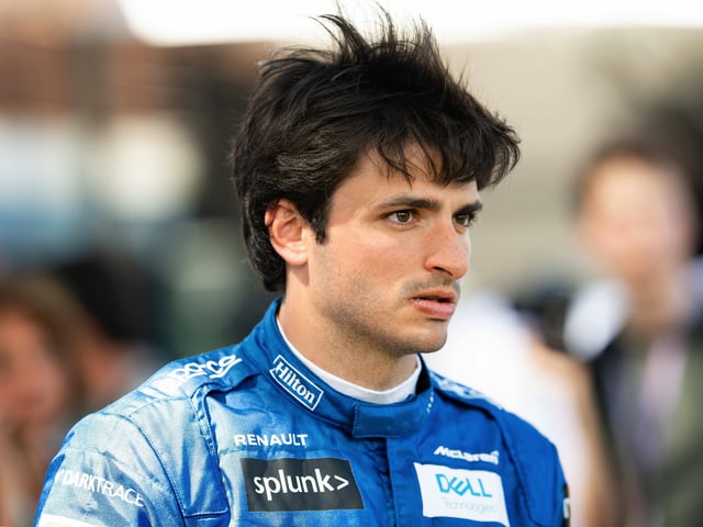 McLaren-Pilot Carlos Sainz. McLaren-Pilot Carlos Sainz.