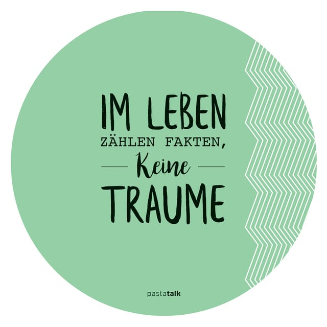 Bierdeckel mit Satz: "Im Leben zählen Fakten, keine Träume" Bierdeckel mit Satz: "Im Leben zählen Fakten, keine Träume"
