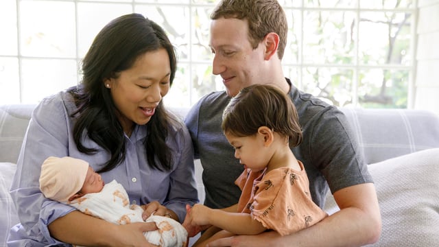 Mark Zuckerberg und Familie. Mark Zuckerberg und Familie.