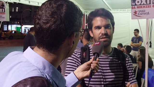 SRF-Reporter mit Gesprächsgast SRF-Reporter mit Gesprächsgast