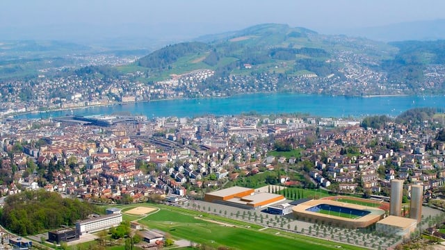 Luftbild der Stadt Luzern Luftbild der Stadt Luzern