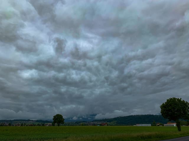 Dicke Wolken am Himmel