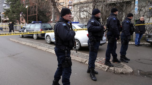 Der von der Polizei gesicherte Tatort. Der von der Polizei gesicherte Tatort.