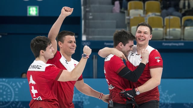 Valentin Tanner, Peter De Cruz, Claudio Pätz und Benoît Schwarz vom CC Genf. Valentin Tanner, Peter De Cruz, Claudio Pätz und Benoît Schwarz vom CC Genf.