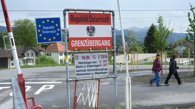 Grenzübergang Oberriet/SG. Grenzübergang Oberriet/SG.