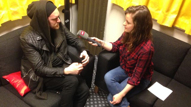 SOHN mit Jacqueline Visentin beim Interview SOHN mit Jacqueline Visentin beim Interview