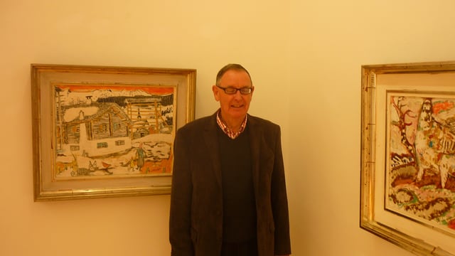 Giusep Decurtins cun ovras en il Museum Sursilvan Cuort Ligia Grischa. Giusep Decurtins cun ovras en il Museum Sursilvan Cuort Ligia Grischa.