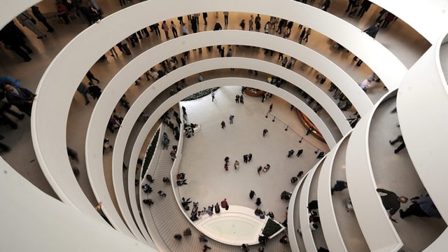 Innenansicht des Guggenheim Museum in New York. Innenansicht des Guggenheim Museum in New York.