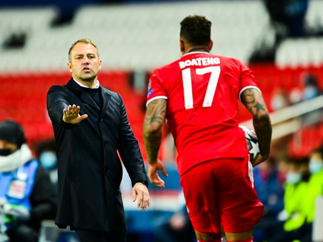 Hansi Flick und Jérôme Boateng Hansi Flick und Jérôme Boateng