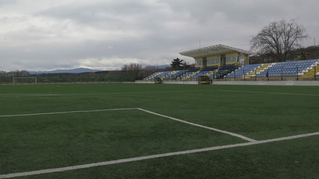 Fussballstadion in Kalugerovo. Fussballstadion in Kalugerovo.