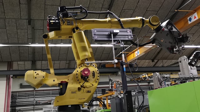 Roboterarm. Roboterarm.