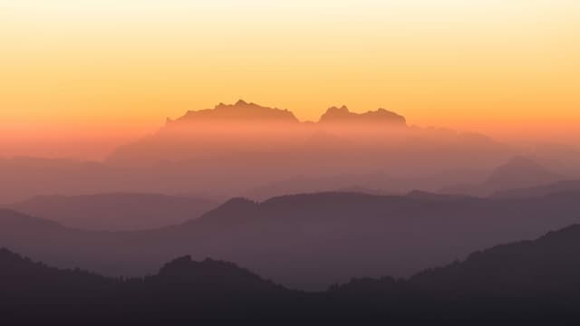 Blick vom Pilatus zum Säntis. Blick vom Pilatus zum Säntis.