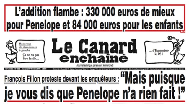 «Le canard enchaîné» spottet über François Fillon