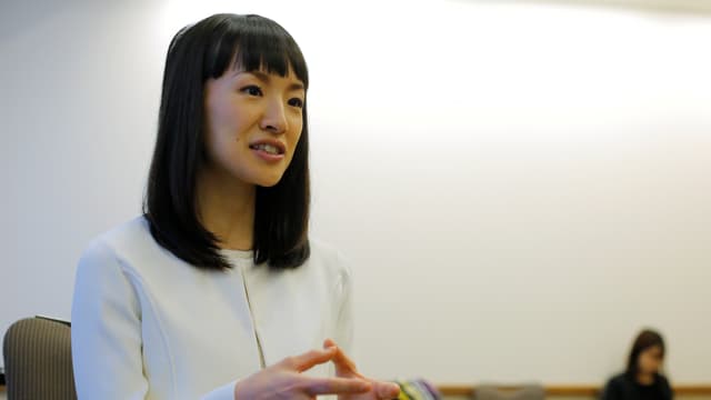 Marie Kondo hält einen Vortrag Marie Kondo hält einen Vortrag