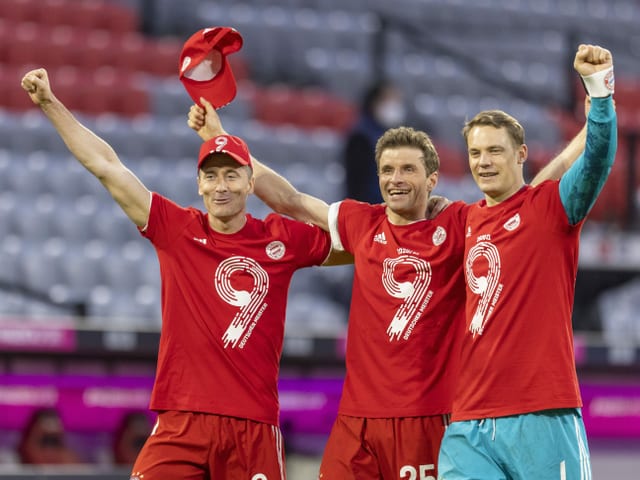 Bayern München hat am Samstag zum 9. Mal in Serie die Bundesliga gewonnen.