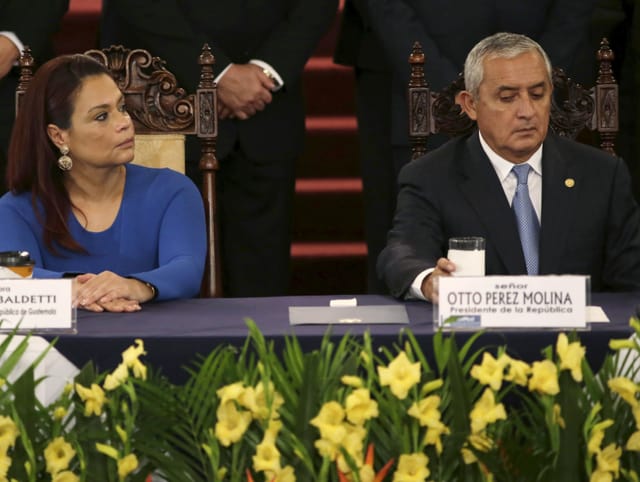 Roxana Baldetti und Otto Molina Roxana Baldetti und Otto Molina