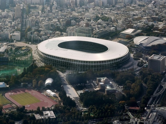 Das Olympiastadion in Tokio. Das Olympiastadion in Tokio.
