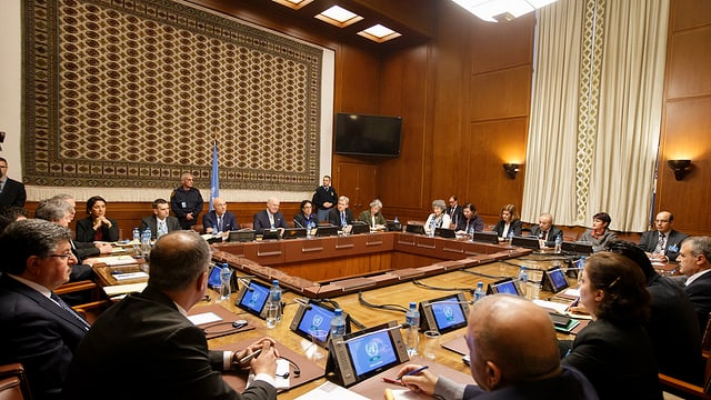 Syrien-Gespräche in Genf. Syrien-Gespräche in Genf.
